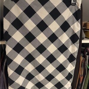 The Limited Black and White Checkered Pencil Skirt